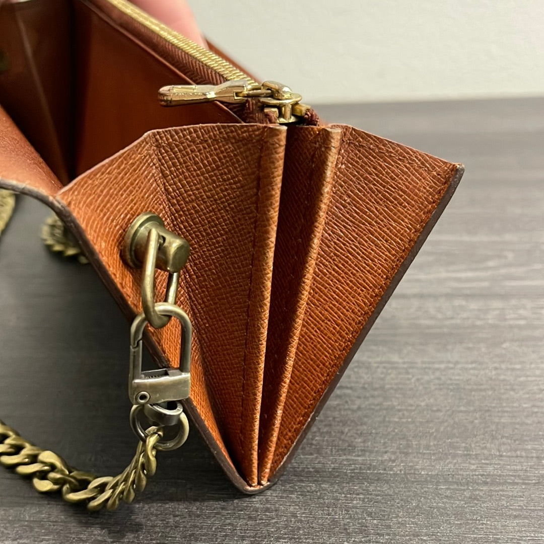 SOLD! Louis Vuitton Monogram Wallet on Chain