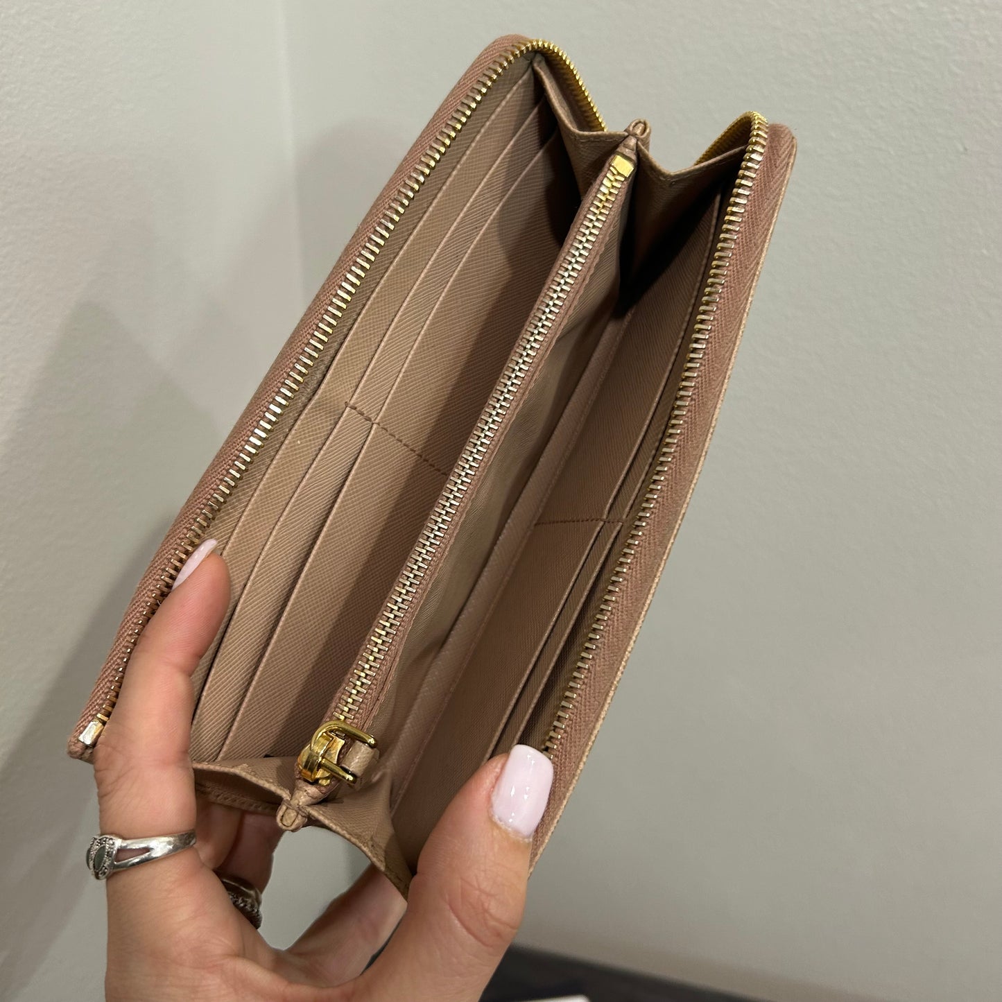 SOLD! Prada Zippy Wallet