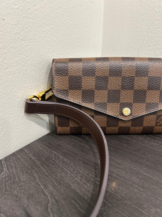 SOLD! Louis Vuitton Damier Wallet w/ Strap