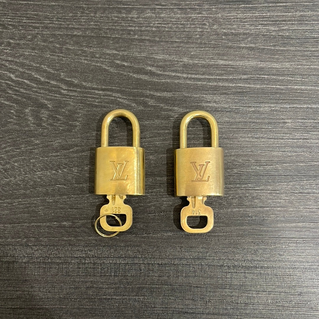 SOLD! Set of 2 Louis Vuitton Lock & Key