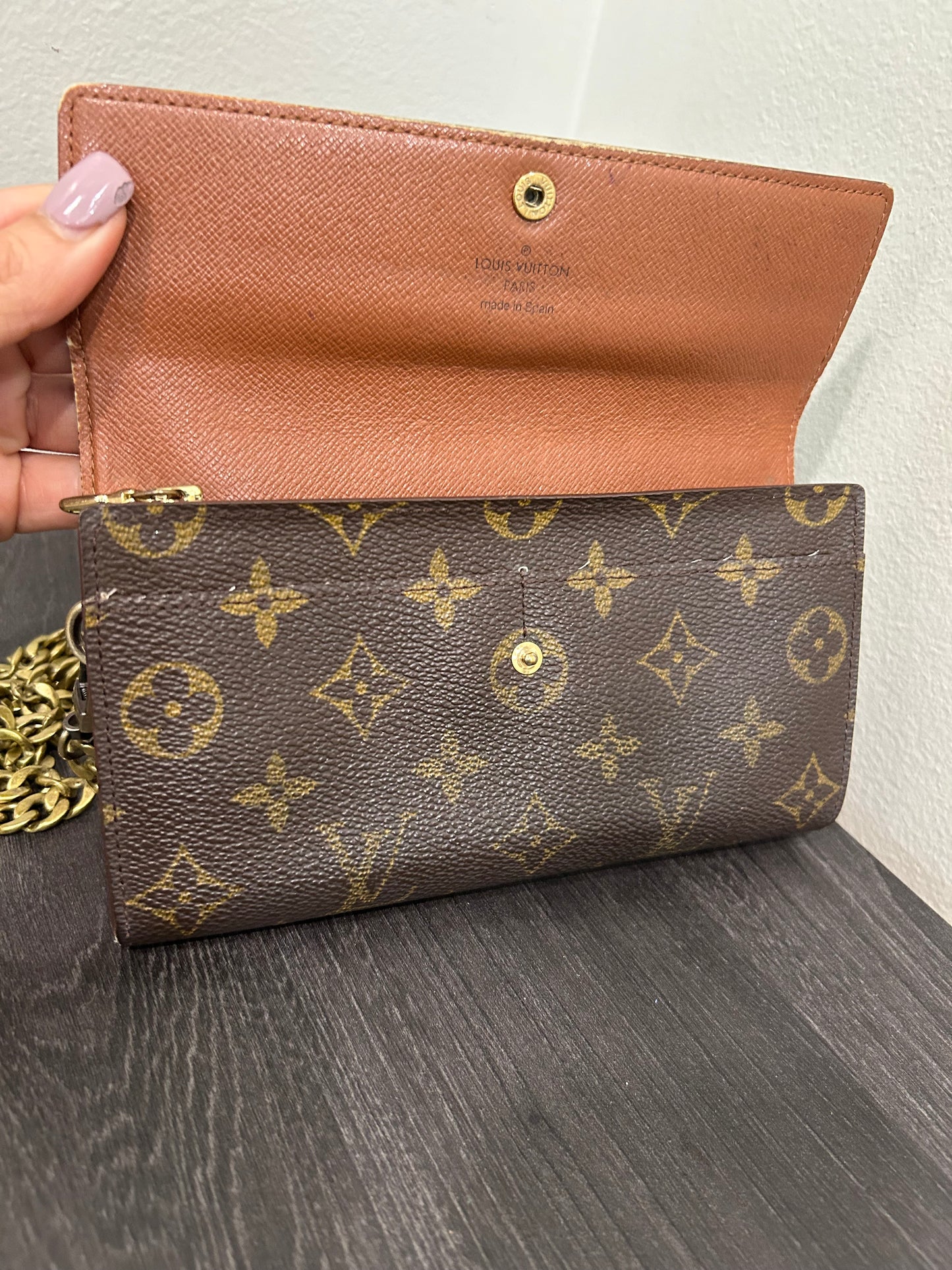 SOLD! Louis Vuitton Monogram Wallet on Chain