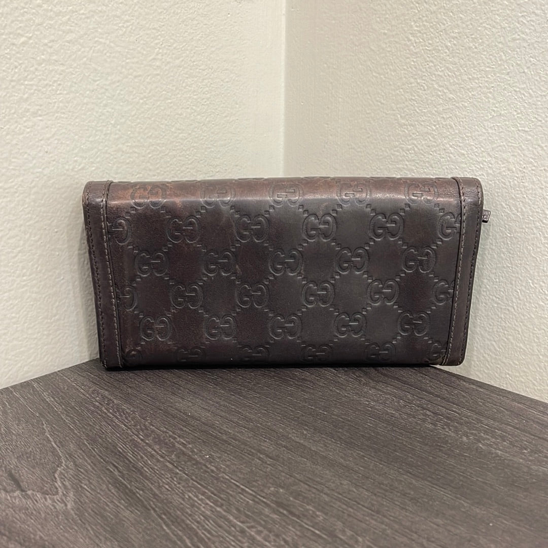 SOLD! Gucci GG Leather Wallet