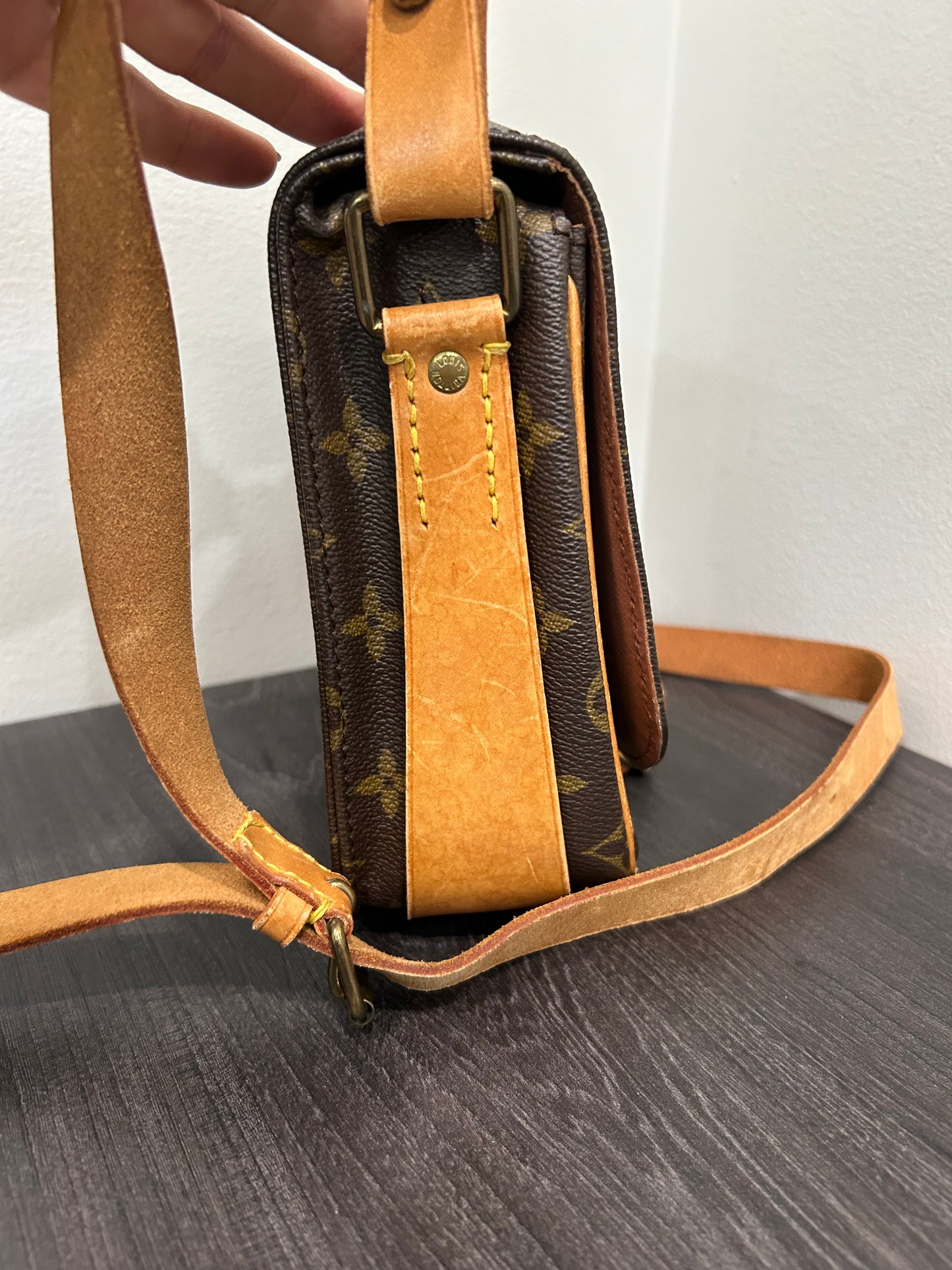 SOLD! Louis Vuitton Monogram Cartouchiere MM