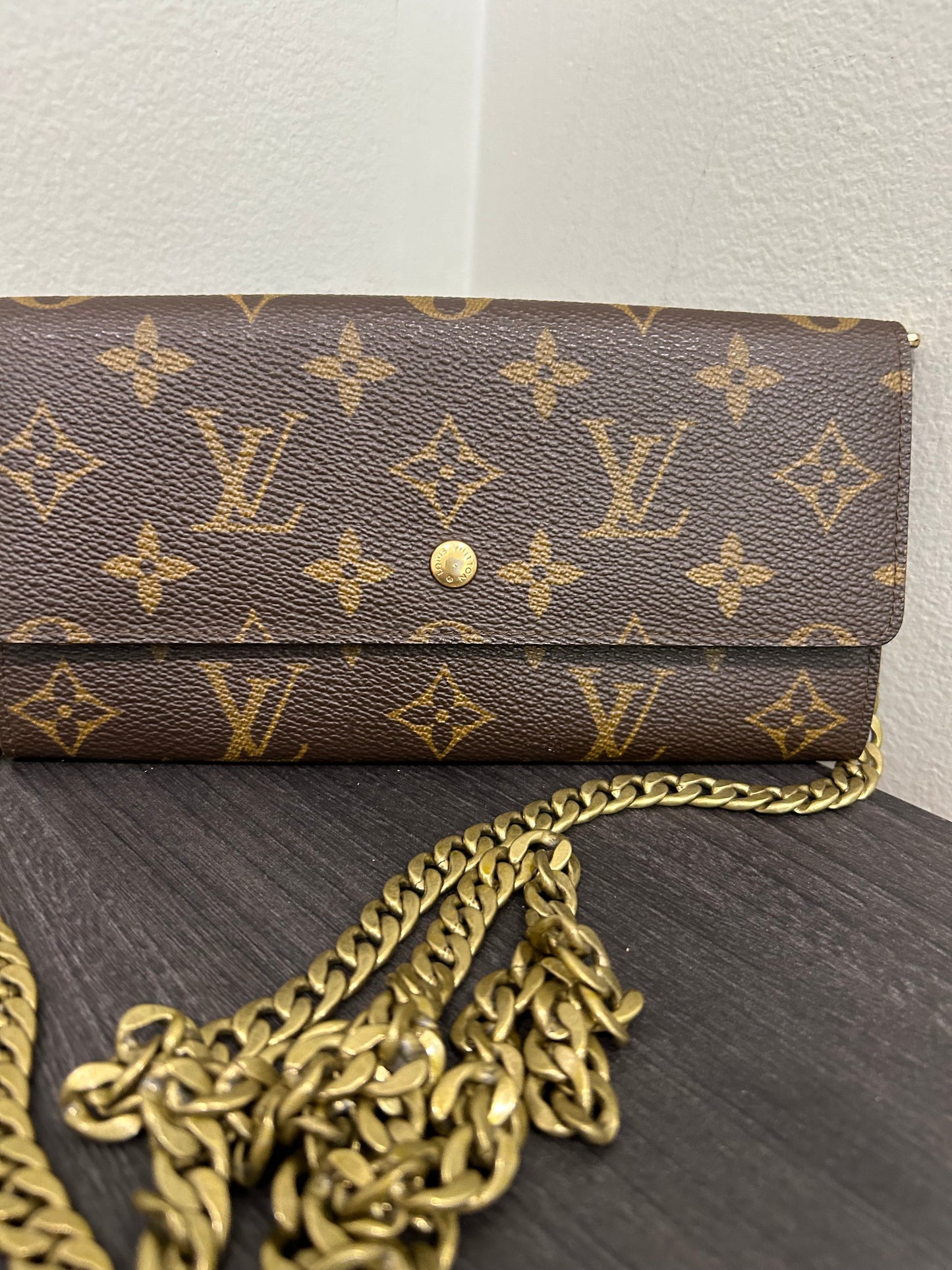 SOLD! Louis Vuitton Monogram Wallet on Chain