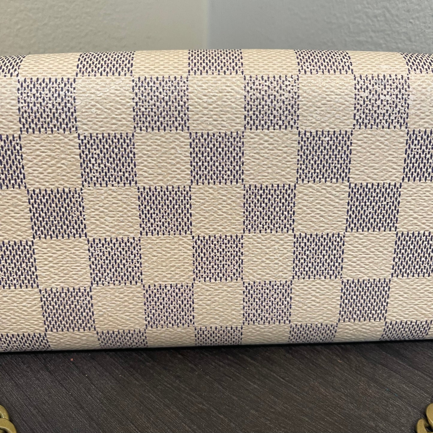 SOLD! Louis Vuitton Damier Azur Wallet on Chain