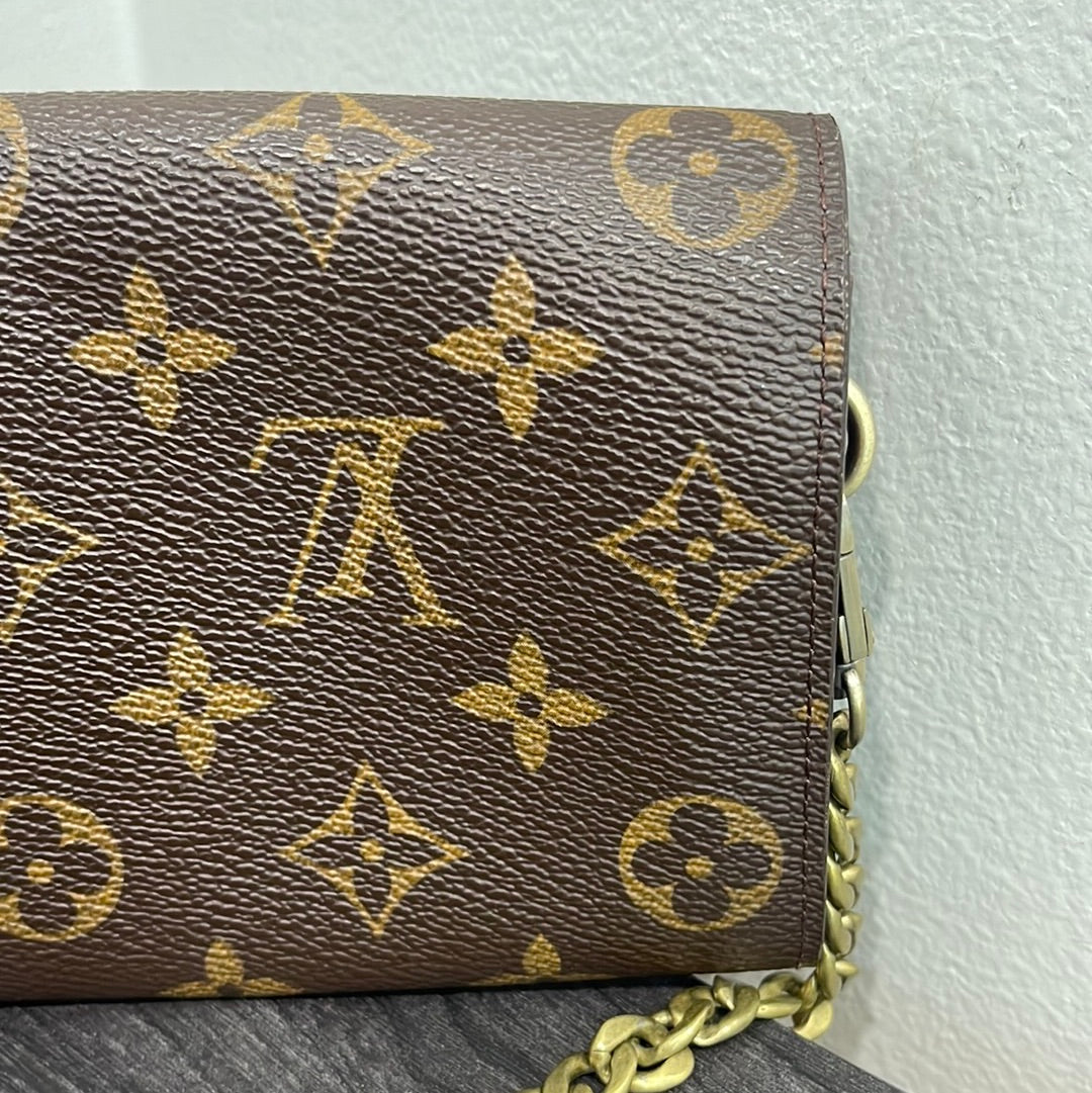 SOLD! Louis Vuitton Monogram Wallet on Chain