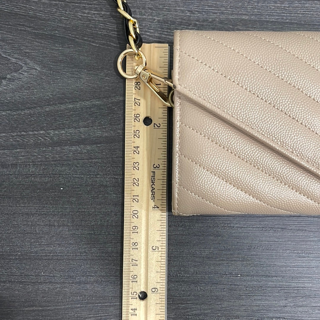 SOLD! Yves Saint Laurent YSL Caviar Wallet on Chain