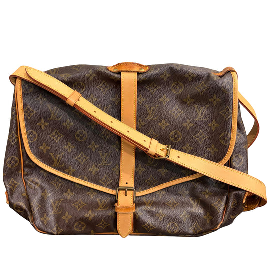 #8213 LOUIS VUITTON Monogram Saumur 35 Crossbody