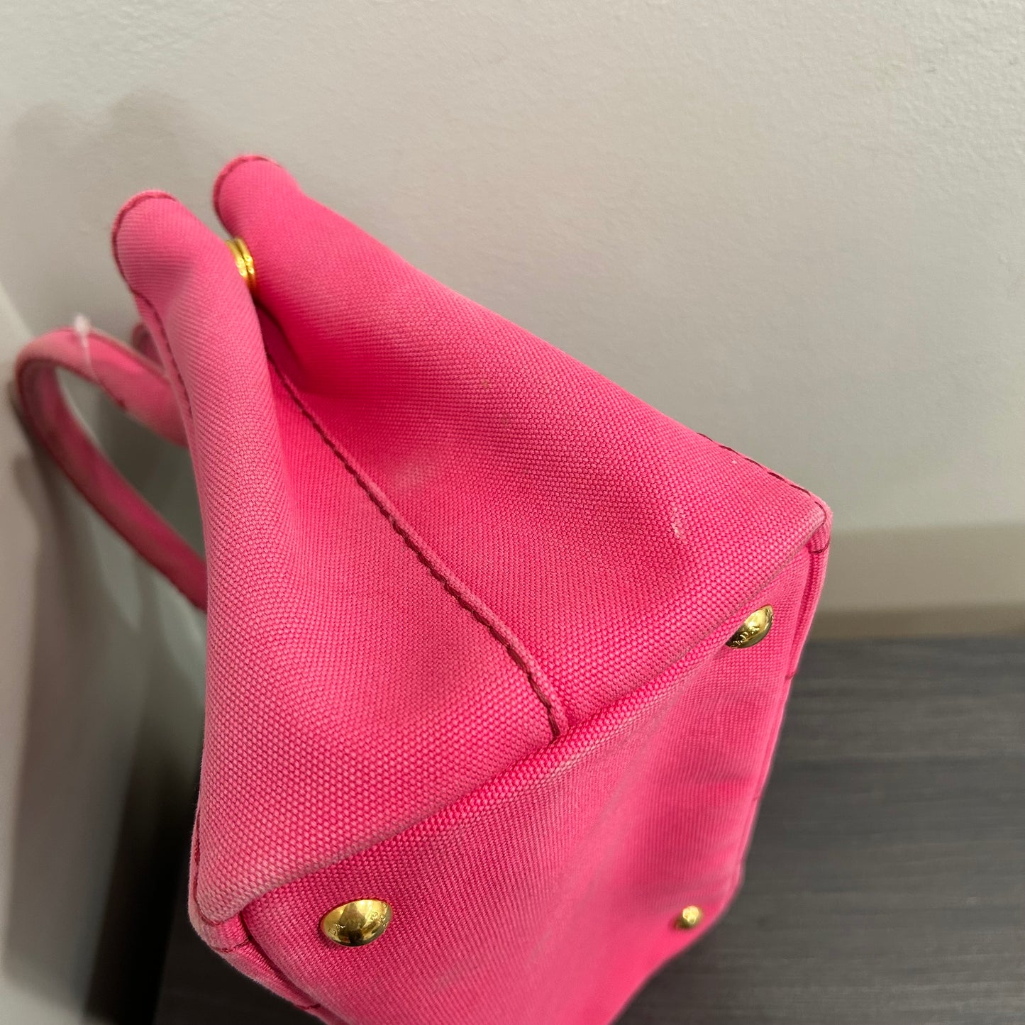 #839 PRADA Canapa Tote (Pink)