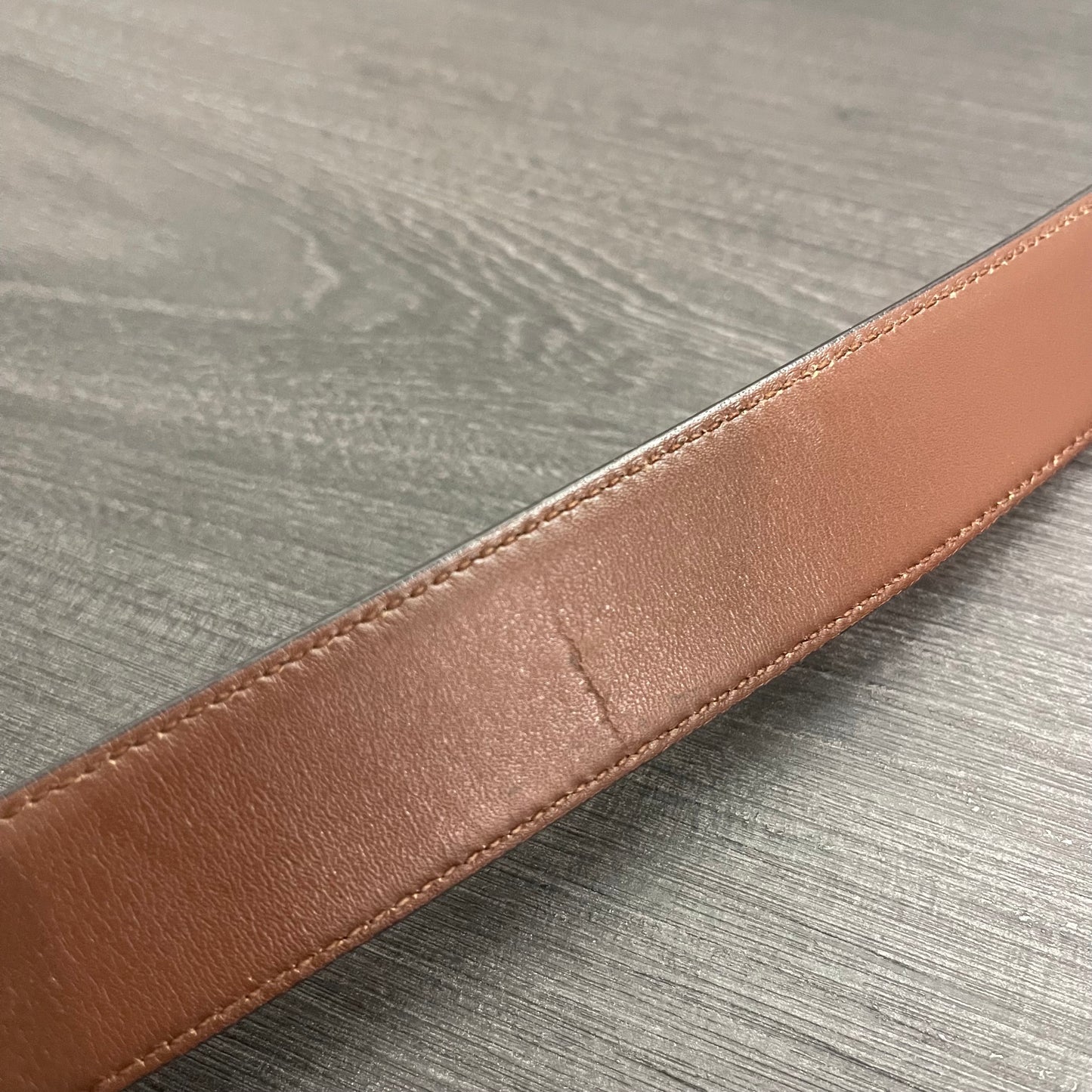 CLEARANCE Gucci Detachable Belt Buckle with Reversible Black/Brown Leather Belt 64/25
