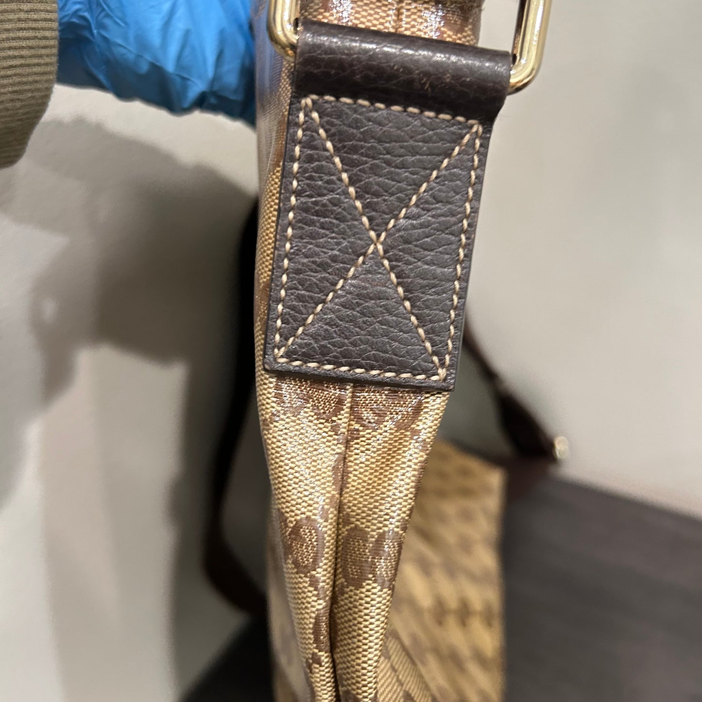 CLEARANCE Gucci Coated Canvas Messenger