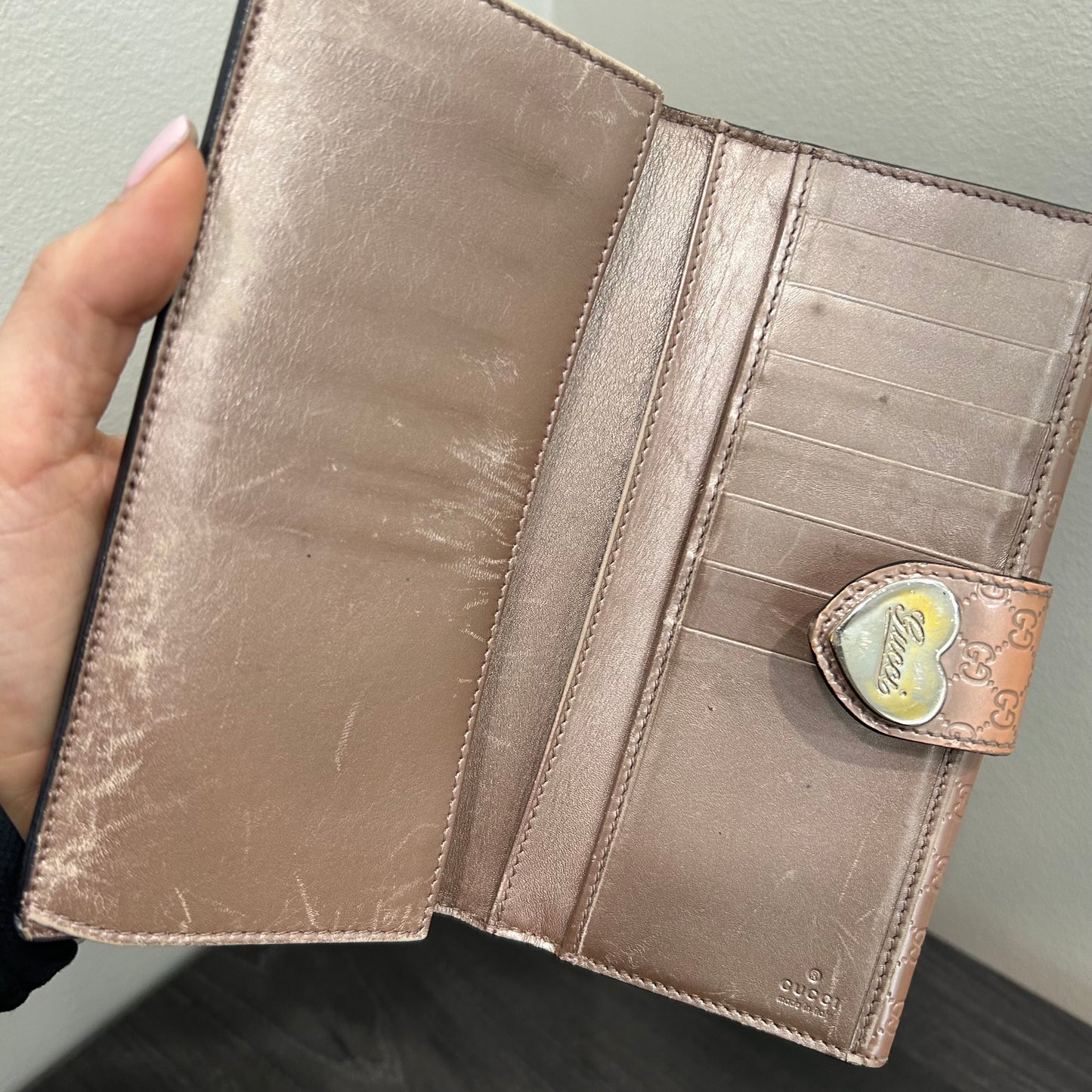 CLEARANCE #183 GUCCI Guccissima Long Wallet