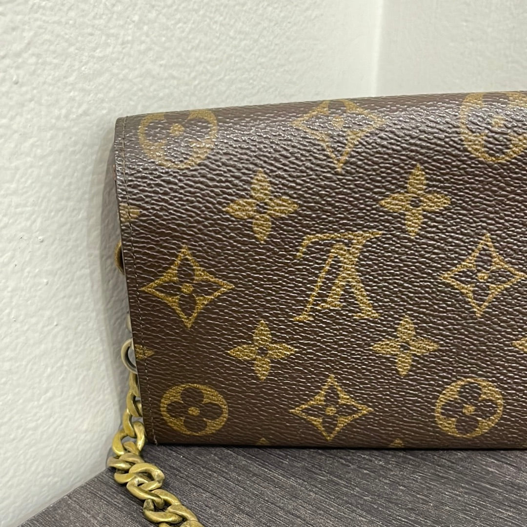 SOLD! Louis Vuitton Monogram Wallet on Chain