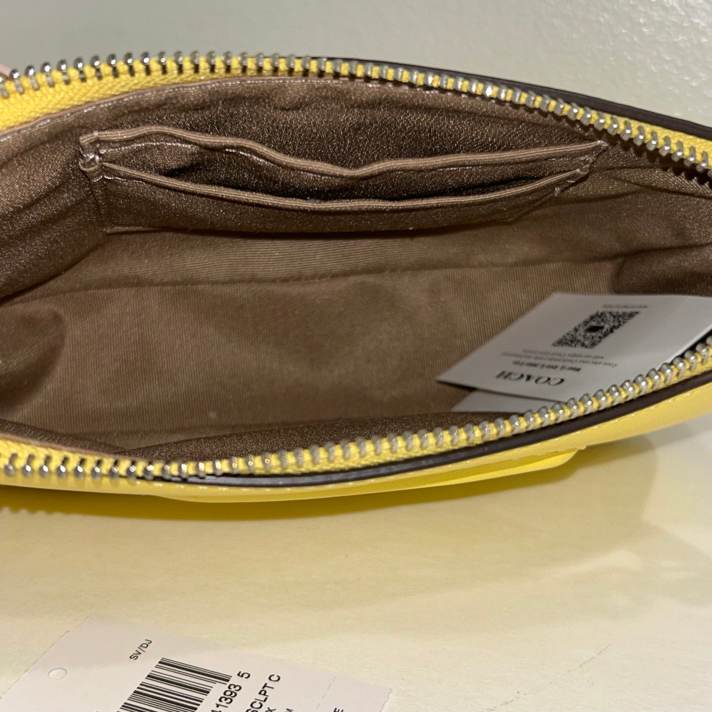 New Coach Leather Pochette