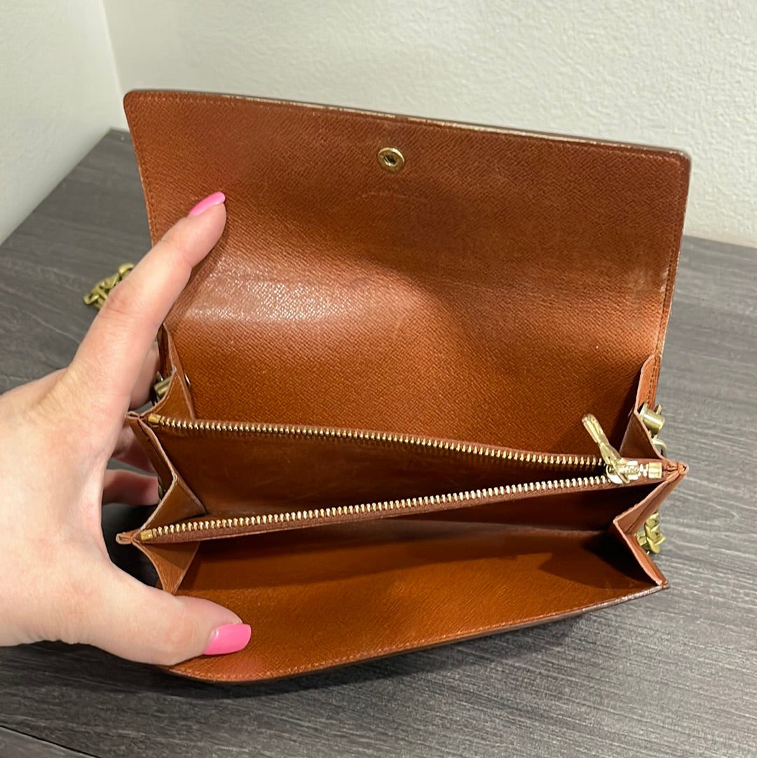 SOLD! Louis Vuitton Monogram Wallet on Chain