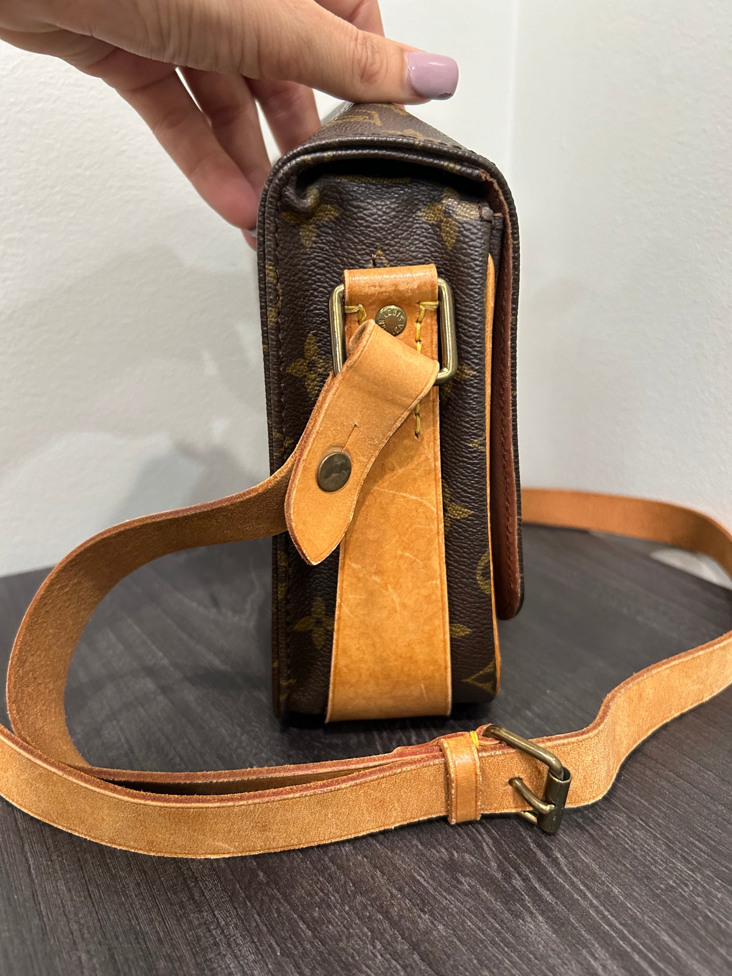 SOLD! Louis Vuitton Monogram Cartouchiere MM