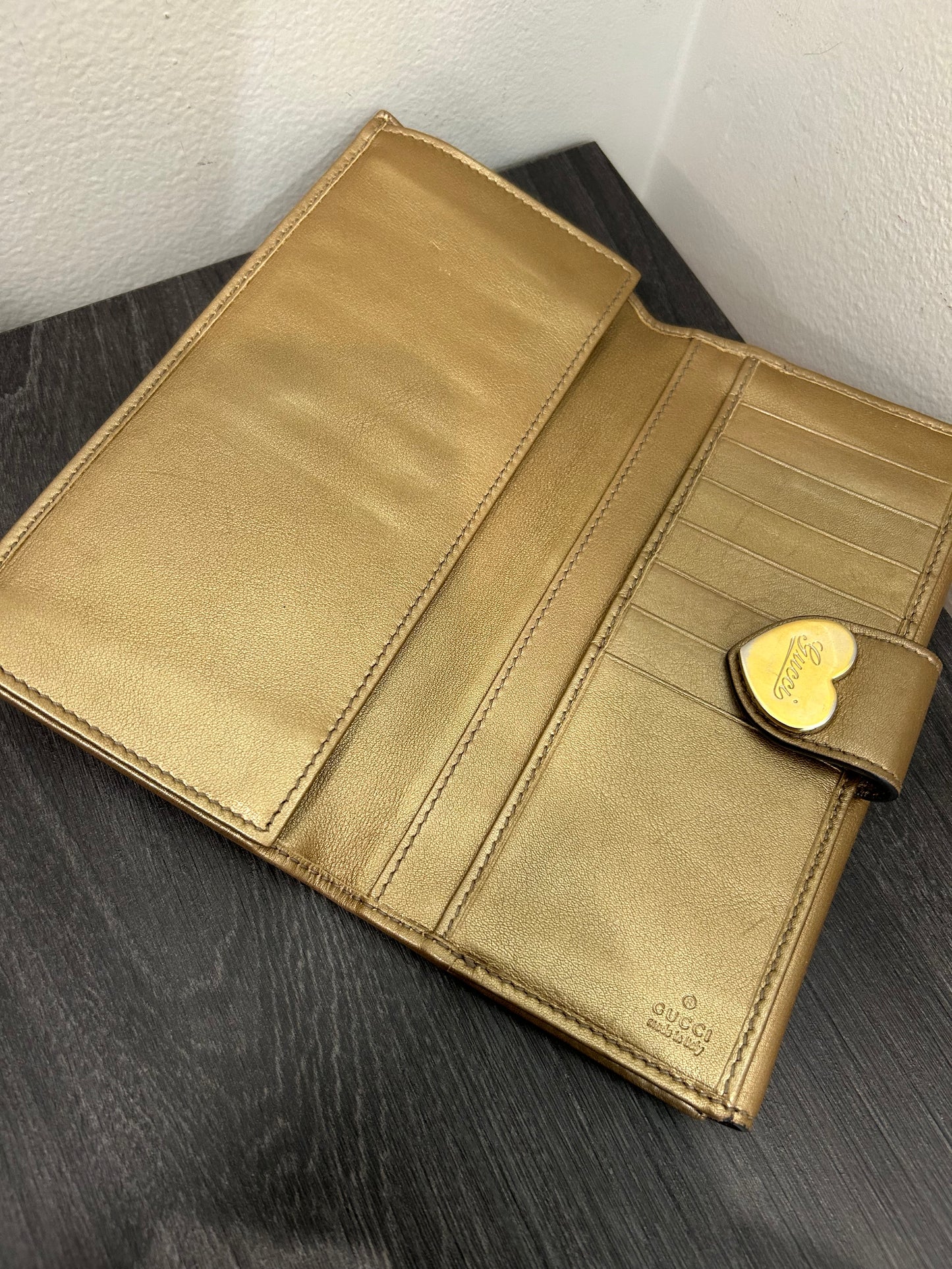 CLEARANCE #182 GUCCI Canvas Long Wallet