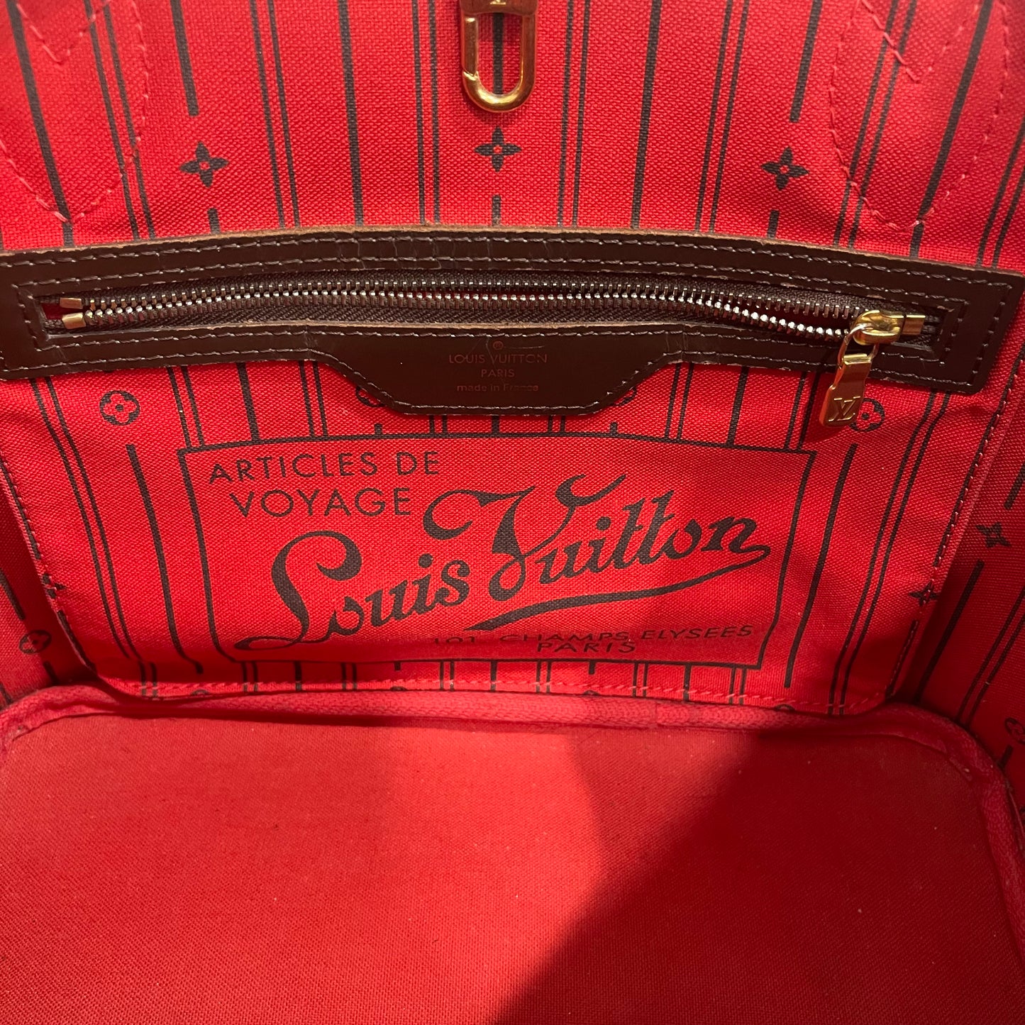 SOLD! Louis Vuitton Damier Ebene Neverfull PM
