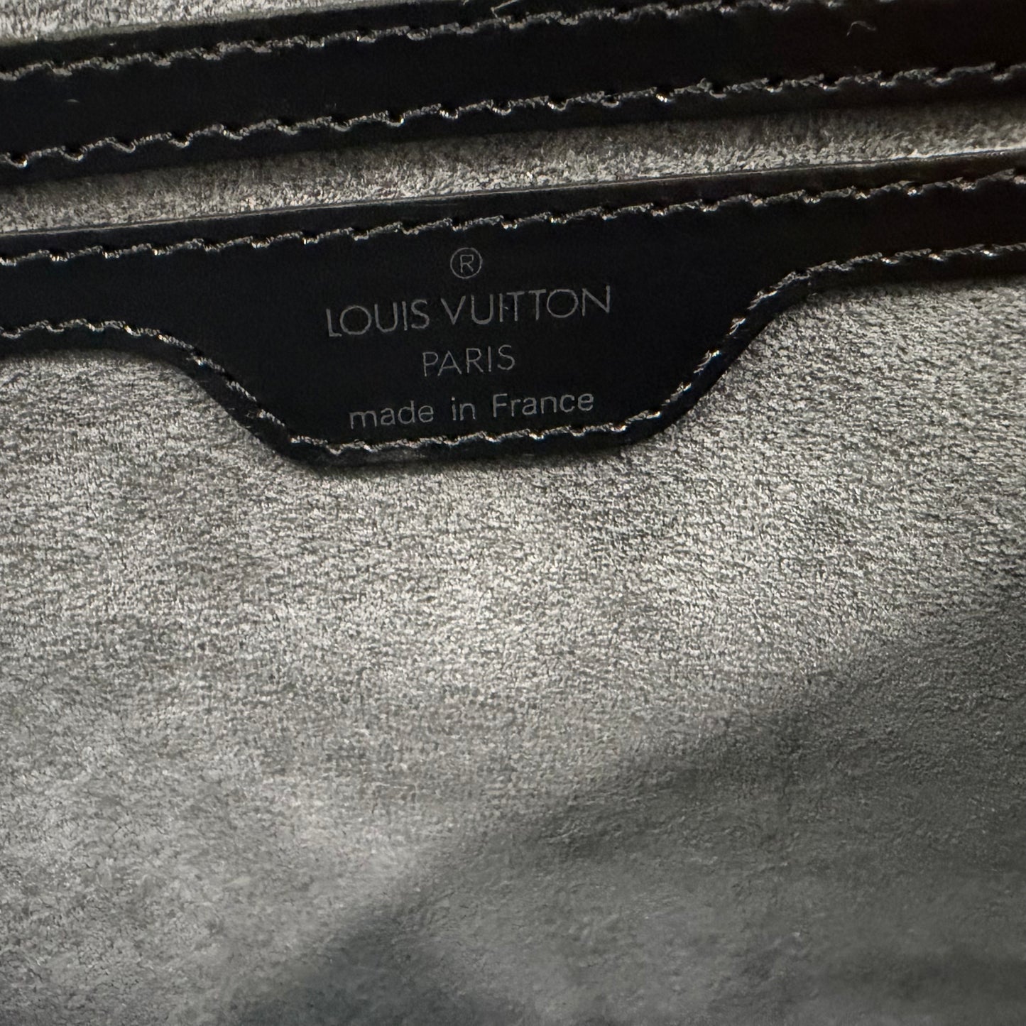 #8252 LOUIS VUITTON Black Epi Saint Jacques PM