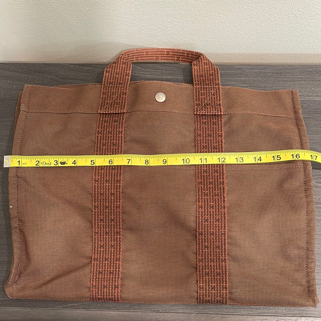 SOLD! Hermès Toile Fourre-Tout PM Tote