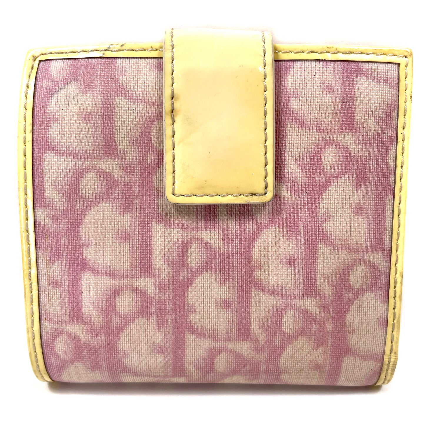 CHRISTIAN DIOR Pink Monogram Girly Compact Wallet