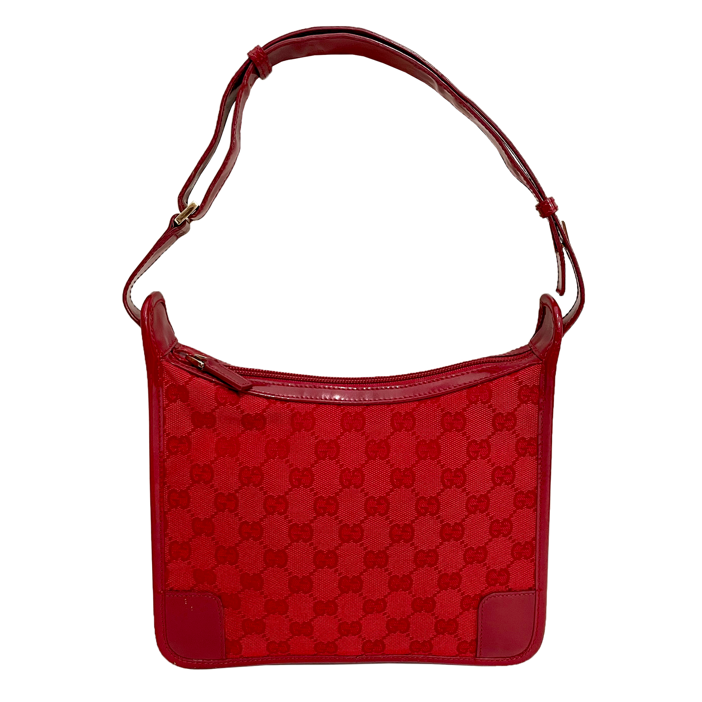 SOLD! Gucci Red GG Shoulder Bag