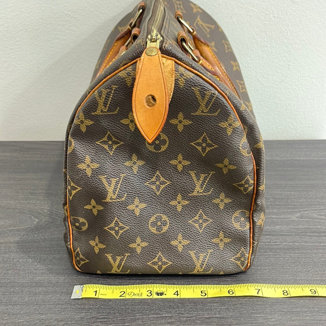 SOLD! Louis Vuitton Monogram Speedy 30 with Lock & Key