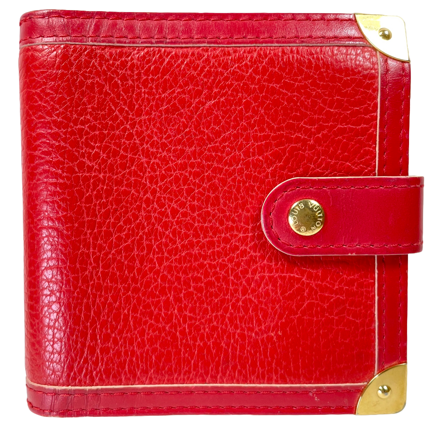 LOUIS VUITTON Red Leather Wallet