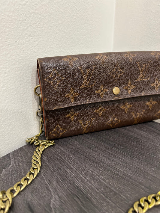 SOLD! Louis Vuitton Monogram Wallet on Chain