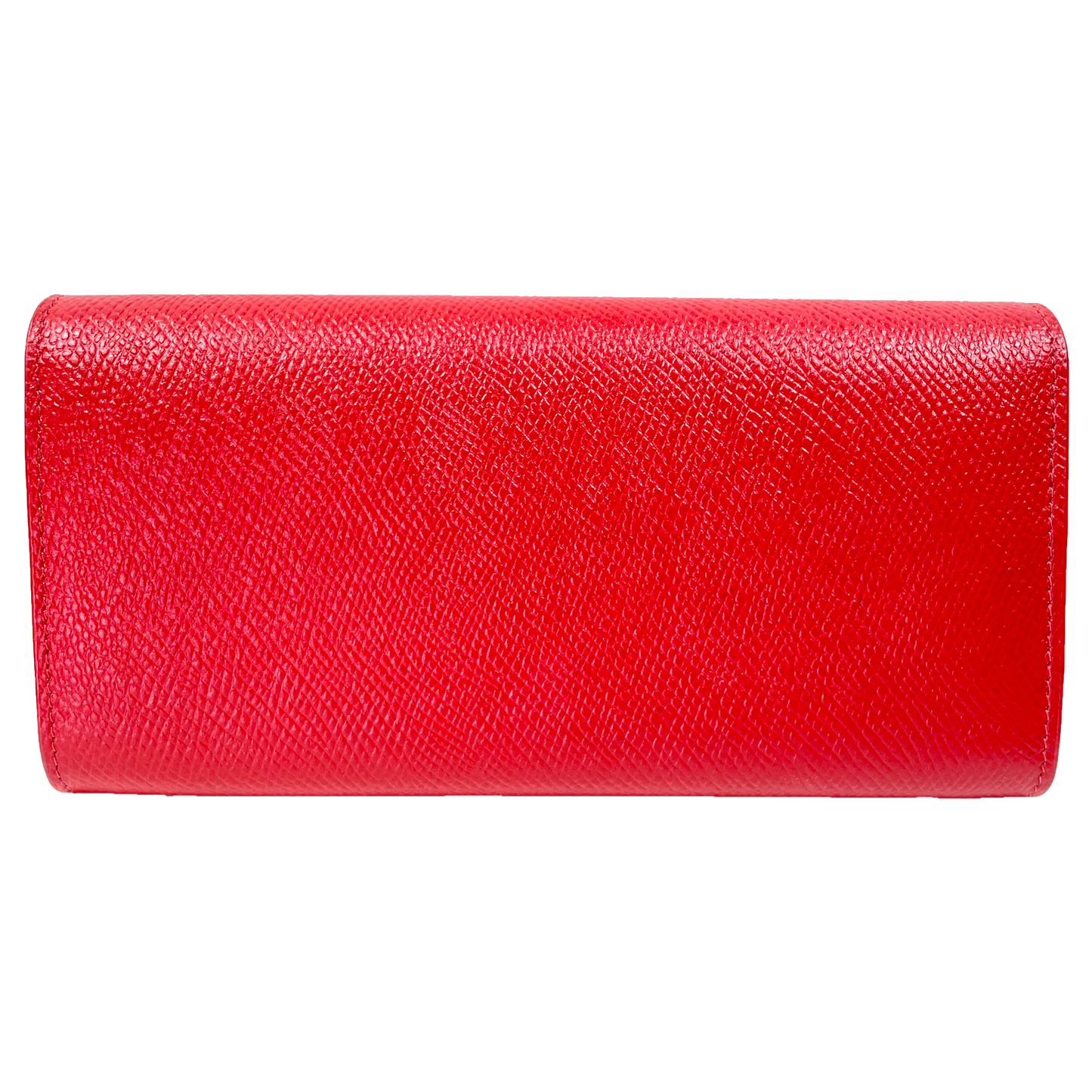 CELINE Red Leather Long Wallet