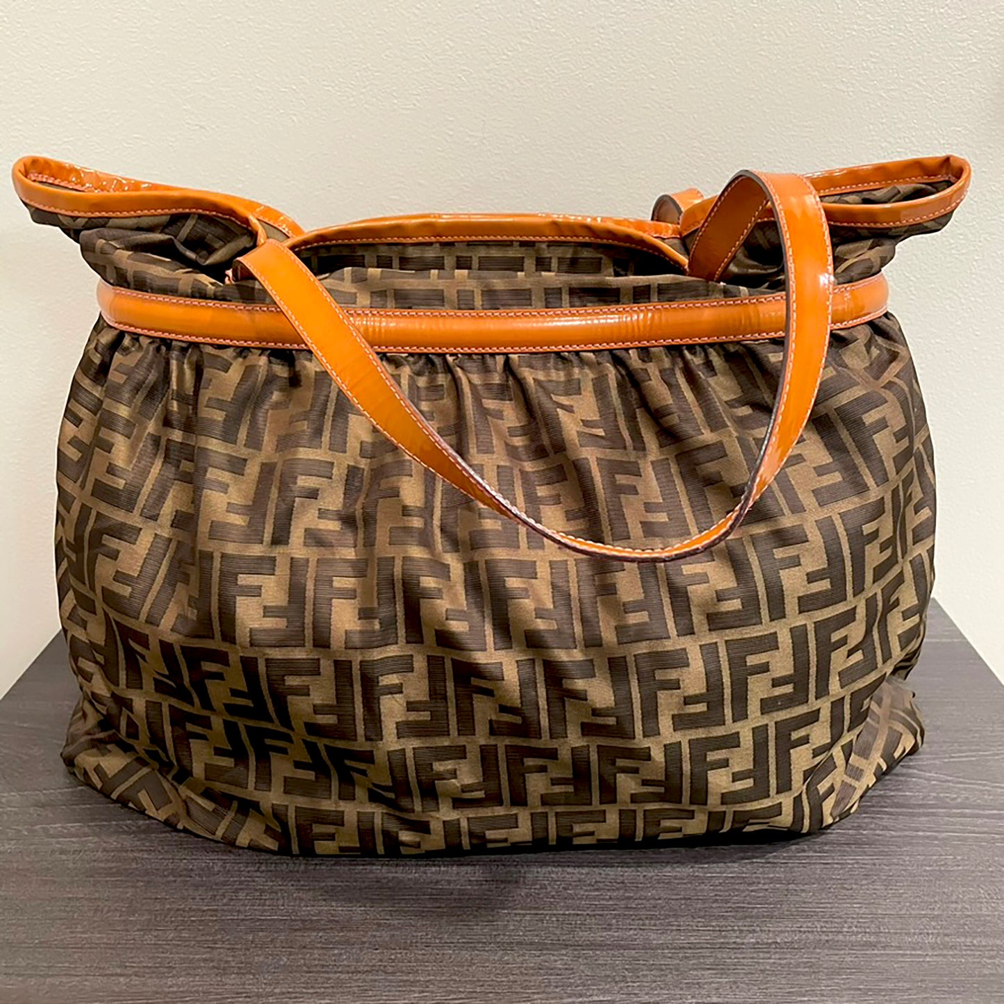 SOLD! Fendi Large Zucca Chef Tote Tobacco Pink
