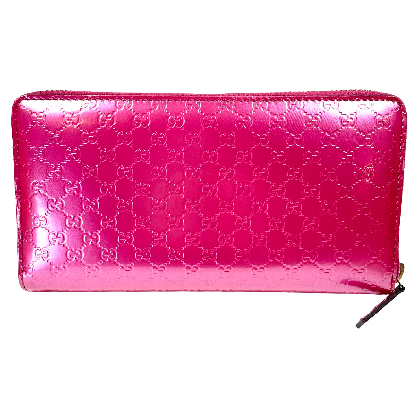 GUCCI Fuchsia Long Zippy Wallet