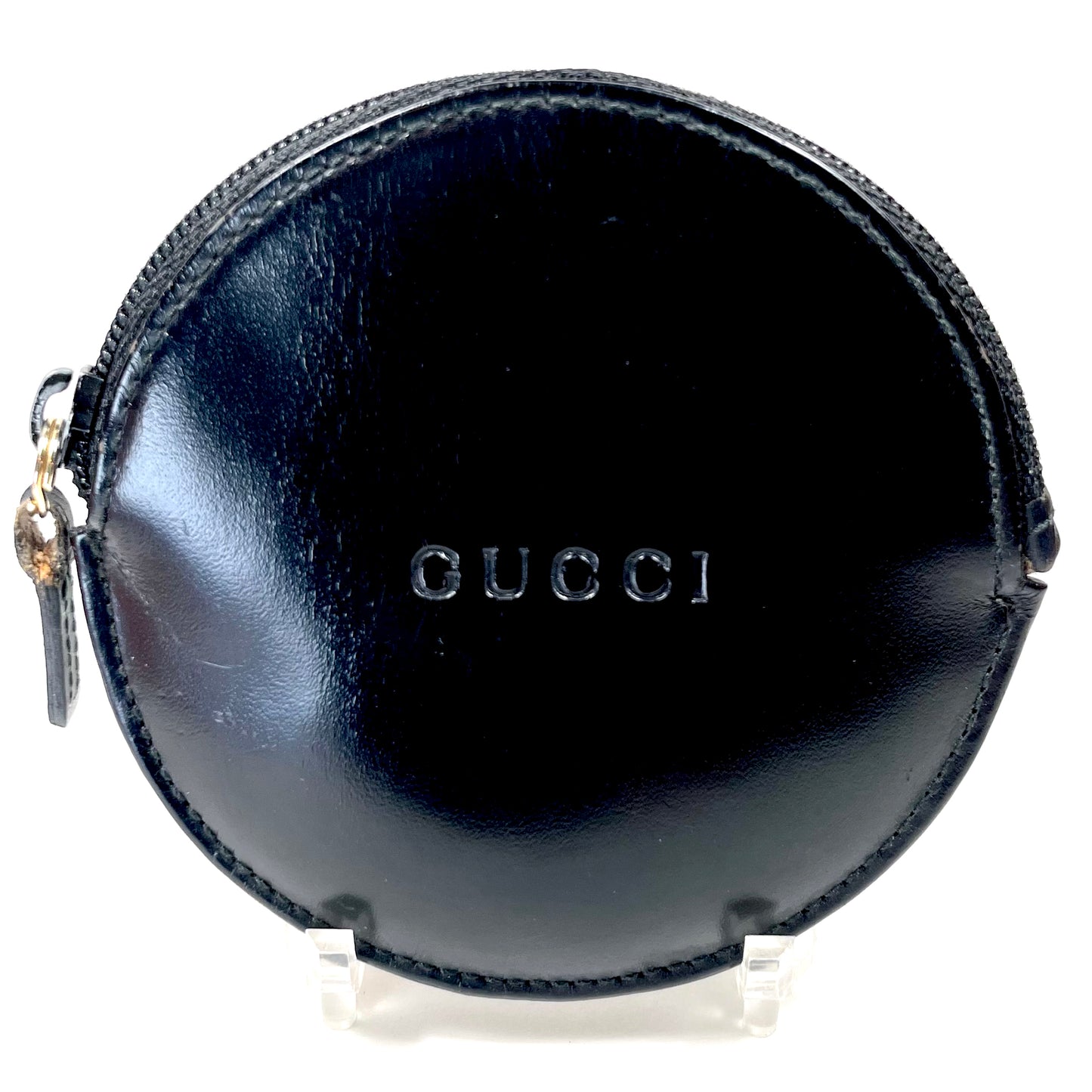 GUCCI Black Leather Coin Purse