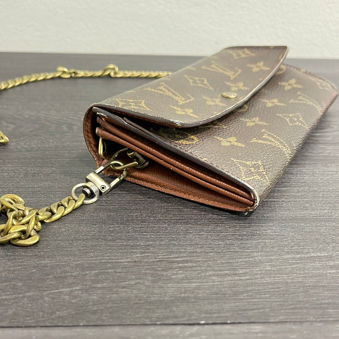 SOLD! Louis Vuitton Monogram Wallet on Chain