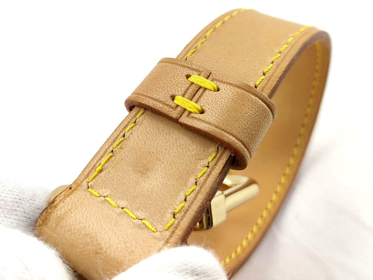 #1224 LOUIS VUITTON Vachetta Leather Strap Replacement: Lobster Clasp & Buckle End