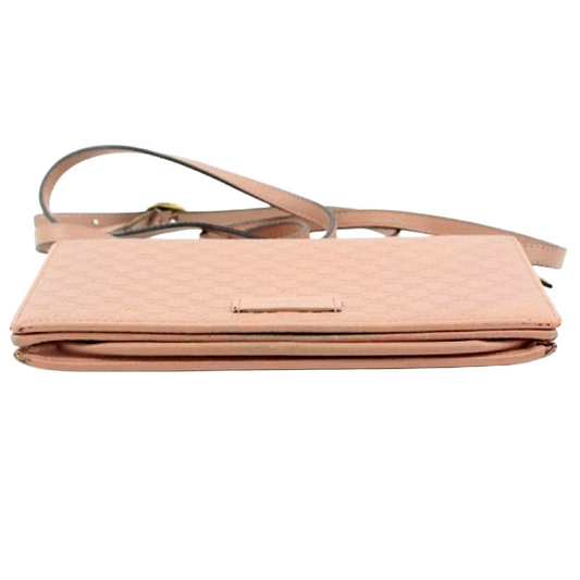 #1218 GUCCI Blush Pink Microguccisima Leather Crossbody