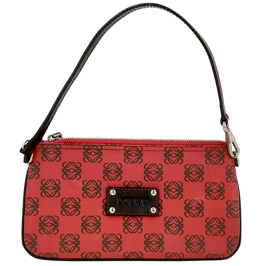 #1137 LOEWE Red Anagram Pouch