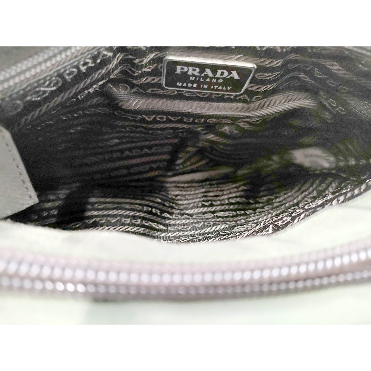 #1178 PRADA Green Nylon Square Tote