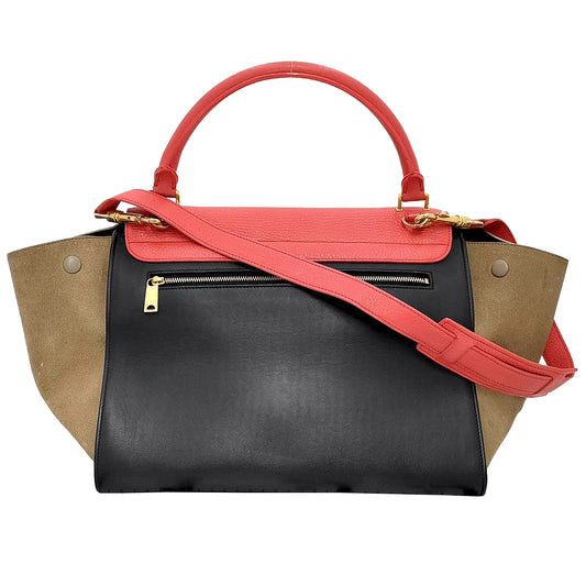 #1290 CELINE Tricolor Trapeze Bag