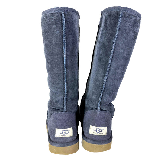 #1263 UGG Tall Mouton Boots Navy (US Size 7)