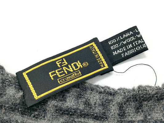 #1528 FENDI Zucca 100% Wool Scarf