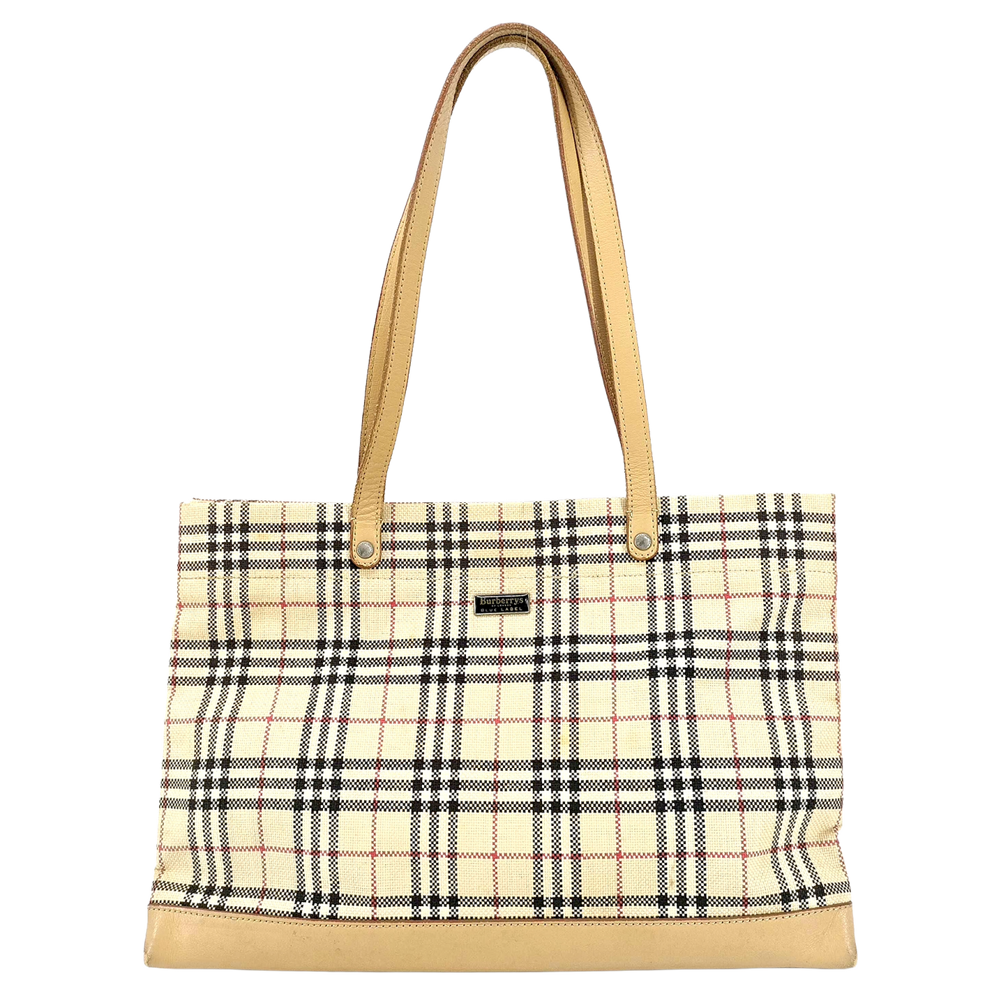 #1297 BURBERRY Blue Label Check Tote