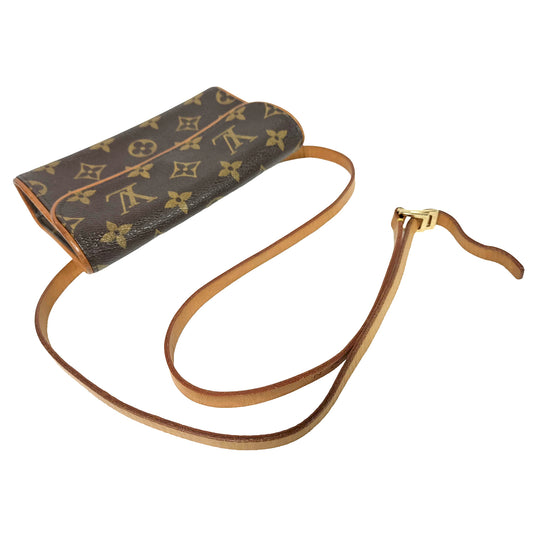 #1291 LOUIS VUITTON Florentine MM with Original Vachetta Leather Strap