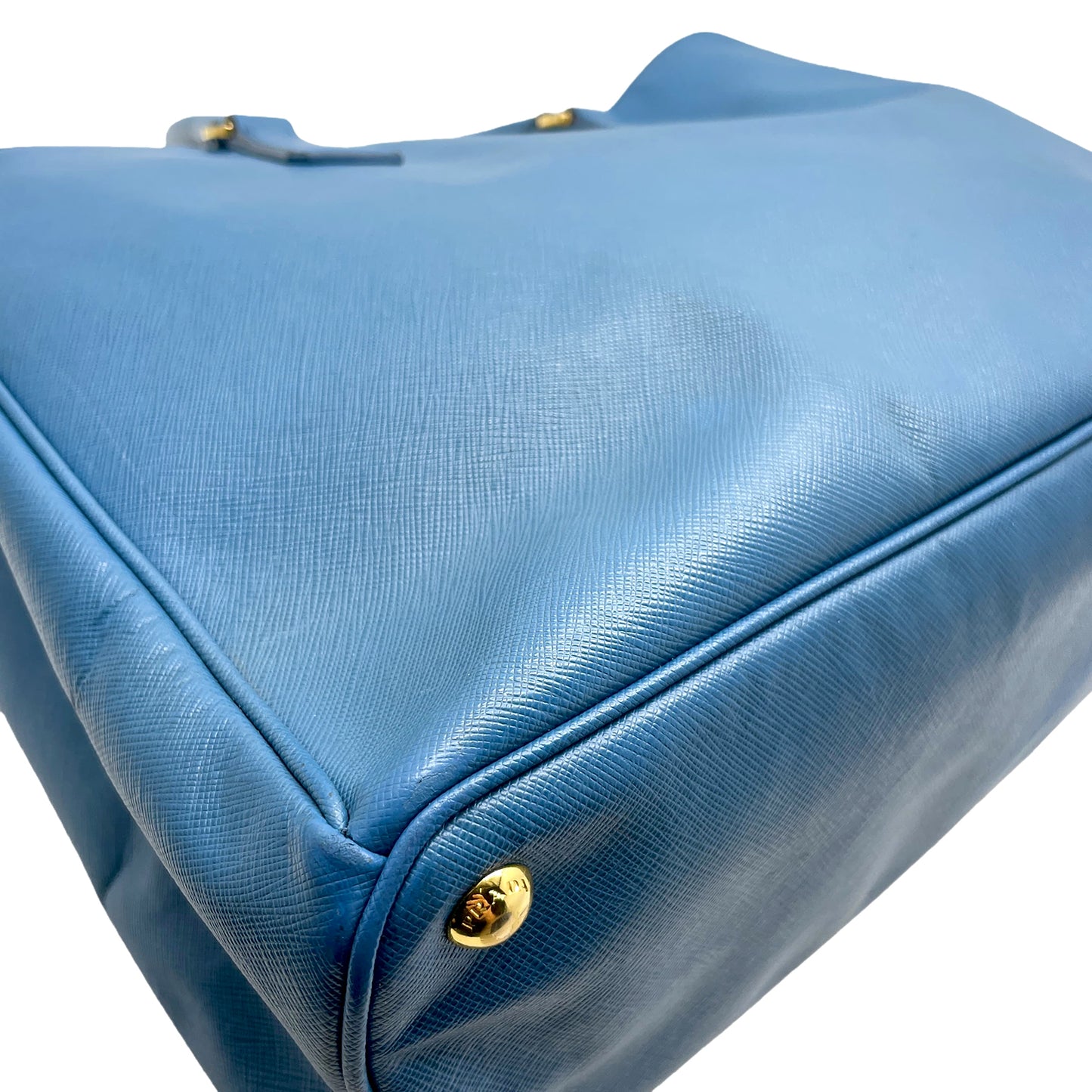 #1187 PRADA Blue Saffiano Leather Galleria Bag