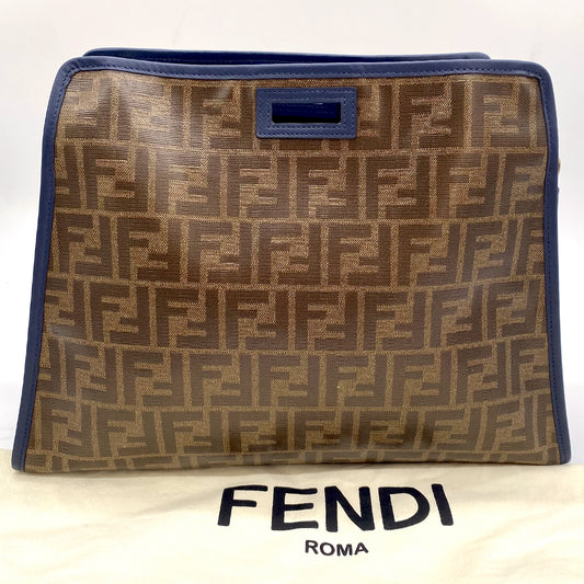 #1430 FENDI x FILA Zucca XL Active Clutch & Dustbag