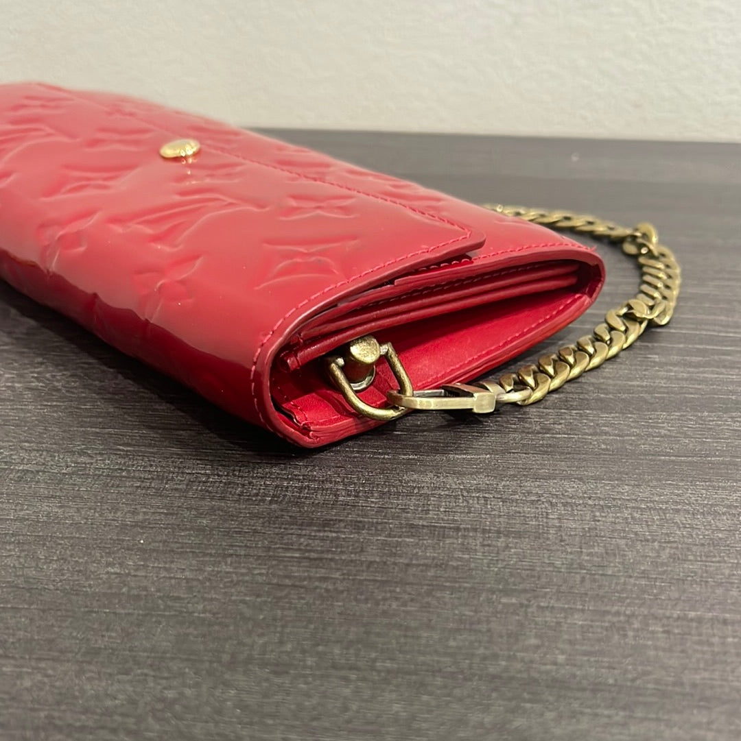 SOLD! Louis Vuitton Vernis Wallet on Chain