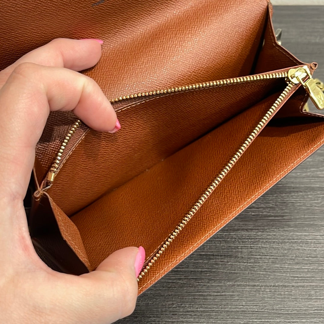 SOLD! Louis Vuitton Monogram Wallet on Chain