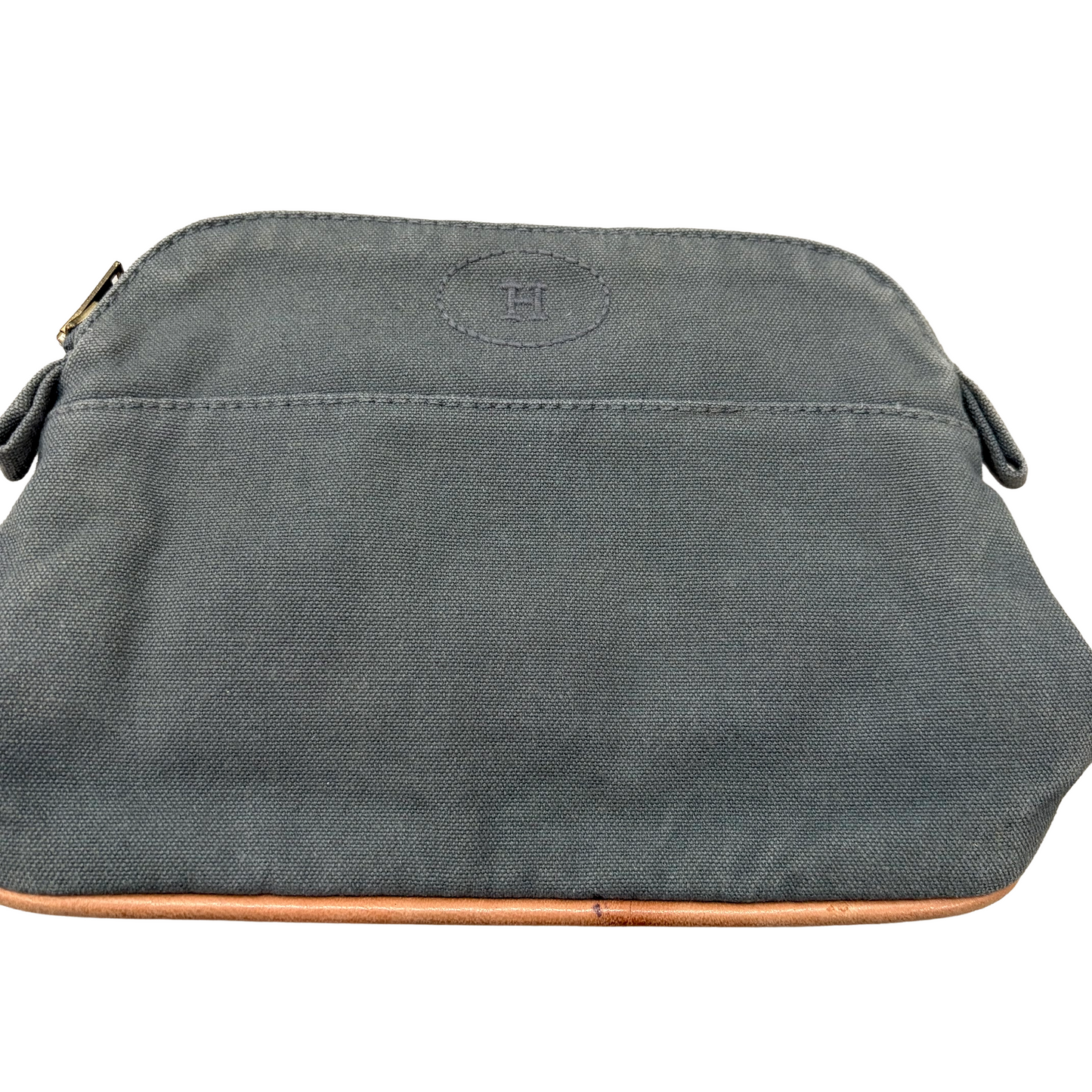 8838 HERMÈS Grey Cosmetic Travel Pouch