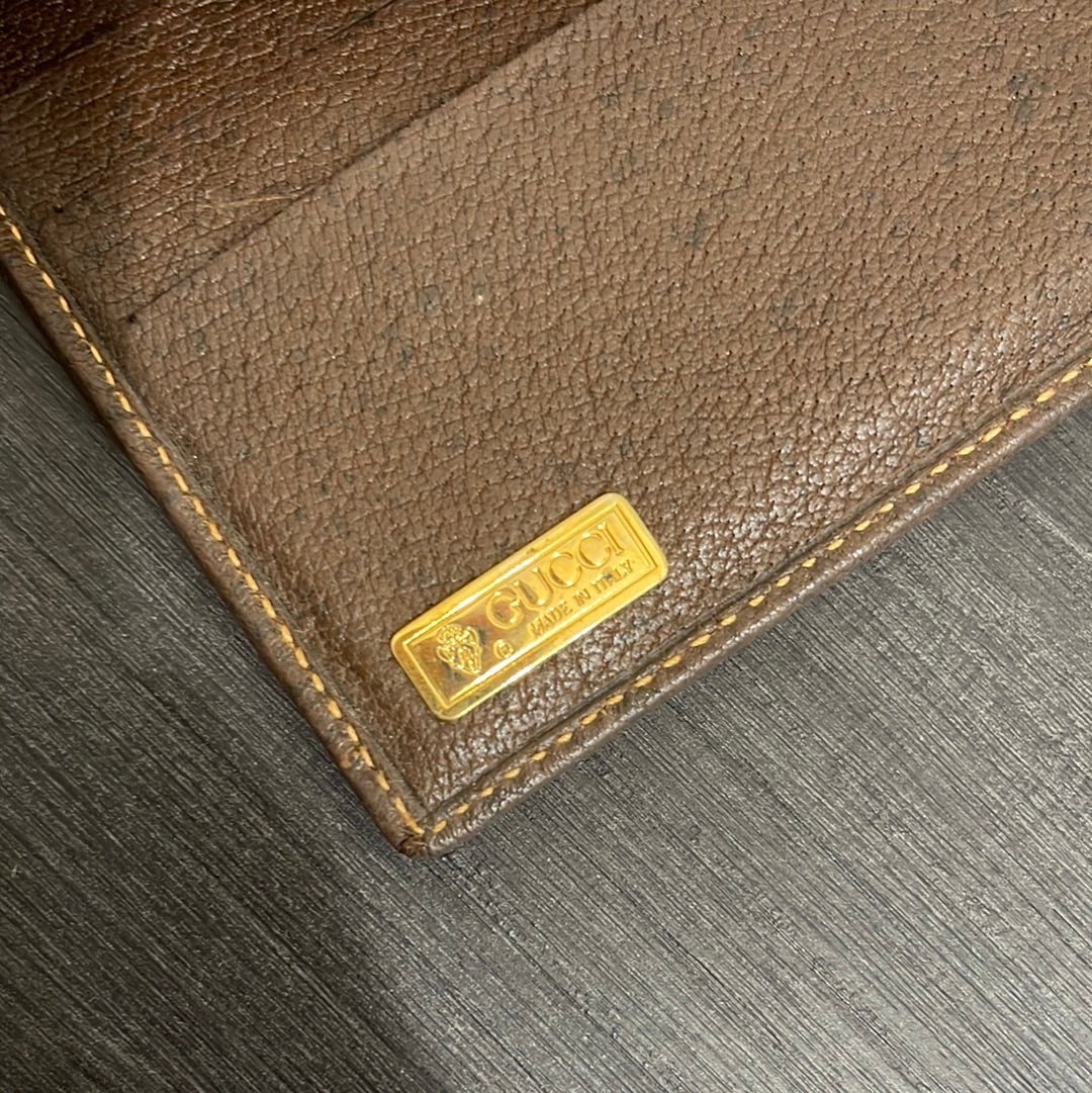 SOLD! 2 Piece Set - Gucci Canvas GG Wallets