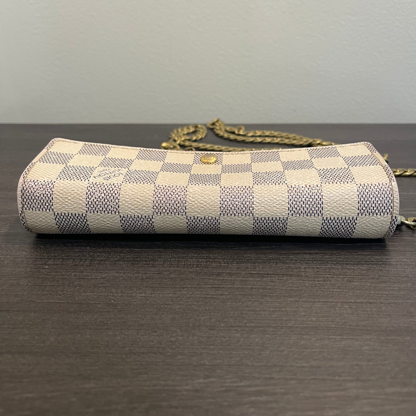 SOLD! Louis Vuitton Damier Azur Wallet on Chain